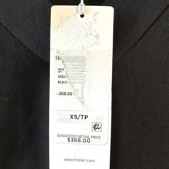 Eileen Fisher Silk Georgette Crepe V-Neck Dress XS - Picture 6 of 8